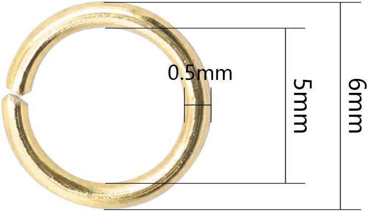 About 7200 Pieces 24 Colors Jump Rings Jewelry Accessories 6mm Jewelry Open Jump Rings for Necklace, Bracelet, Necklace, Chain Jewelry Making